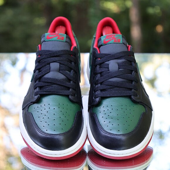 Jordan 1 Retro Low OG Black Gorge Green - Picture 9 of 14